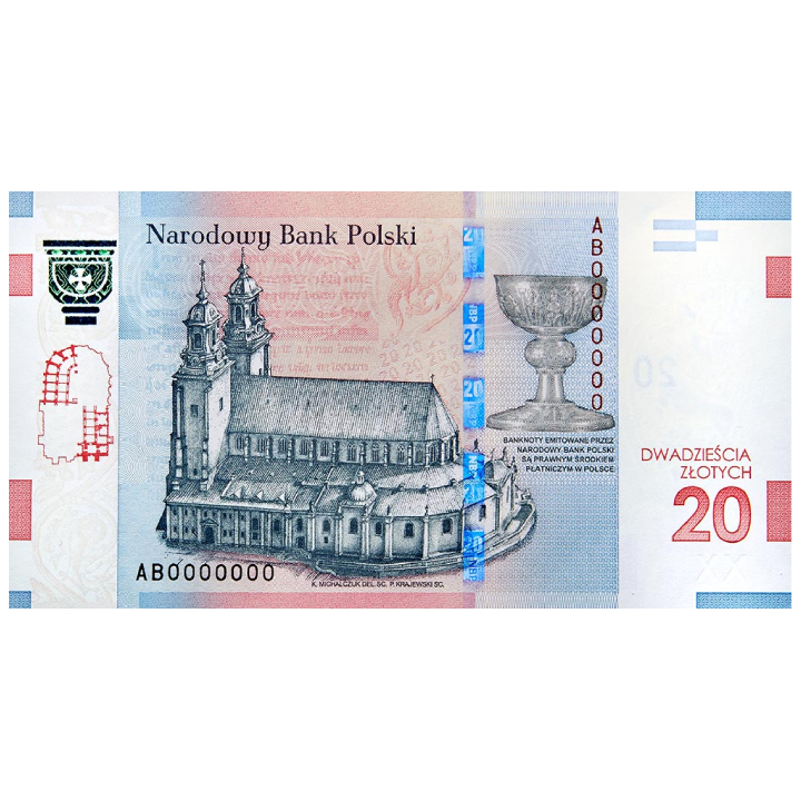 Banknot NBP "1050. rocznica Chrztu Polski" 20 zł 2016