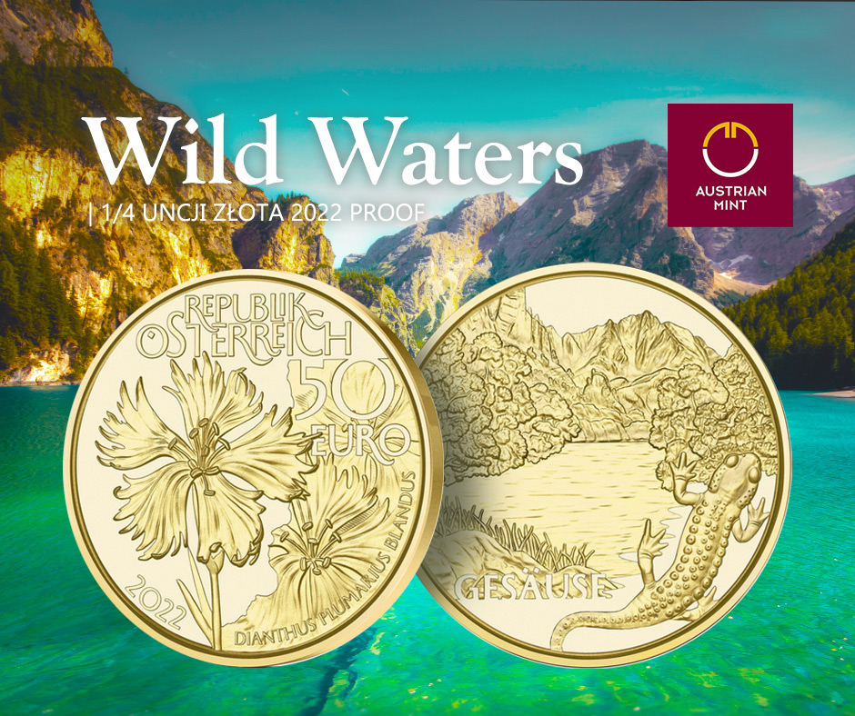 Wild Waters 1/4 uncji Złota Australian Mint