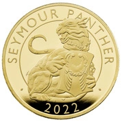 The Royal Tudor Beasts: Seymour Panther 1 uncja Złota 2022 Proof