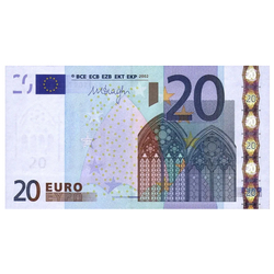 Banknot 20 Euro (20 EUR) Obiegowy 