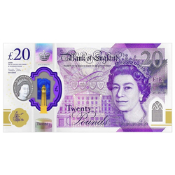 Banknot 20 Funtów Brytyjskich - Królowa Elżbieta II (20 pound / 20 GBP) Obiegowy