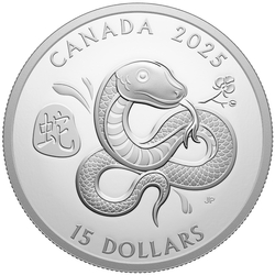 Canada: Lunar Year of the Snake 1 uncja Srebra 2025 Proof