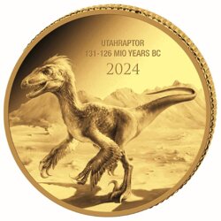 Congo: Prehistoric Life II - Utahraptor 0.5 grama Złota 2024 Proof