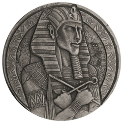 Czad: ERS - Amenhotep IV 5 uncji Srebra 2023 Antiqued Coin 