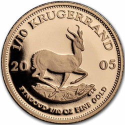 Krugerrand 1/10 uncji Złota 2005 Proof