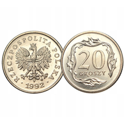 Narodowy Bank Polski: 20 groszy Worek Menniczy (100 sztuk) - Różne Roczniki 