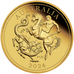 Perth Mint 125. rocznica powstania - 1/4 Suwerena Australijskiego Złoto 2024 Proof 