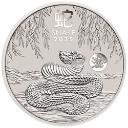 Perth Mint: Lunar III - Rok Węża 1 uncja Srebra 2025 Dragon Privy Mark 