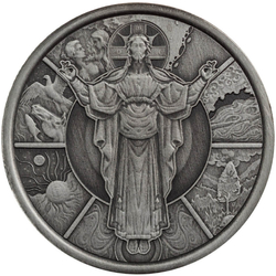 Samoa: The Creator 1/2 uncji Srebra 2024 Antiqued Coin