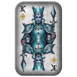 Sztabka Asturmint: Poker Cards - King of Diamonds kolorowany 2 uncje Srebra 2024 Antique Finish