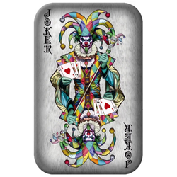 Sztabka Asturmint: Poker Cards - The Joker kolorowany 2 uncje Srebra 2024 Antique Finish