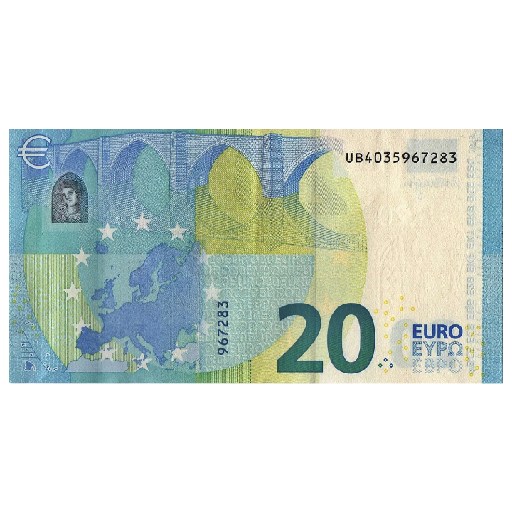 Banknot 20 Euro (20 EUR) Obiegowy 