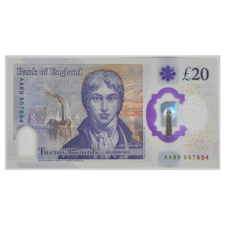 Banknot 20 Funtów Brytyjskich - Królowa Elżbieta II (20 pound / 20 GBP) 100 sztuk Obiegowy