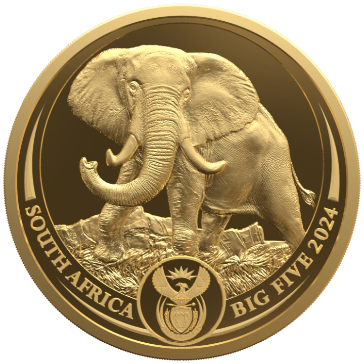 Big Five III: Elephant 1/4 uncji Złota 2024 Proof