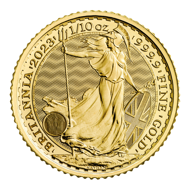 Britannia - Queen Elizabeth II 1/10 uncji Złota 2023