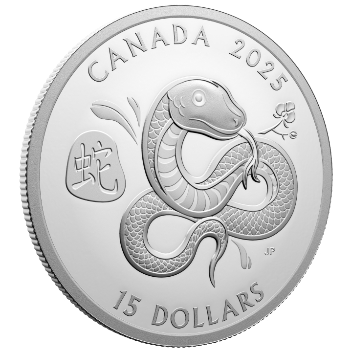 Canada: Lunar Year of the Snake 1 uncja Srebra 2025 Proof