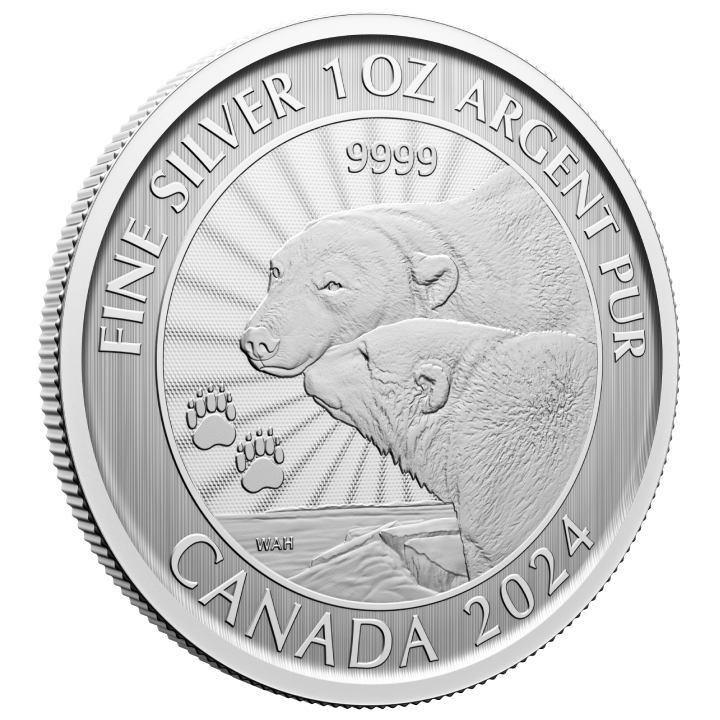 Canada: The Majestic Polar Bear 1 uncja Srebra 2024 (w karcie)