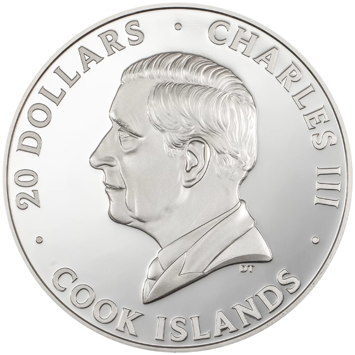 Cook Islands: Silver Burst - Bald Eagle 3 uncje Srebra 2024 Proof 