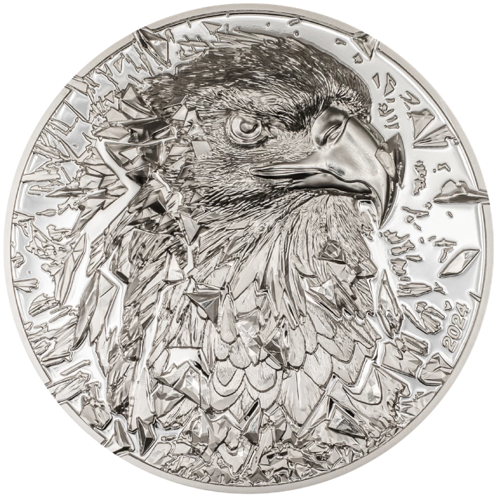 Cook Islands: Silver Burst - Bald Eagle 3 uncje Srebra 2024 Proof 