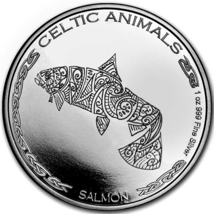 Czad: Celtic Animals - Salmon 1 uncja Srebra 2021