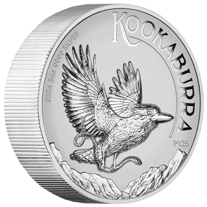 Kookaburra 5 uncji Srebra 2024 Proof High Relief Incused