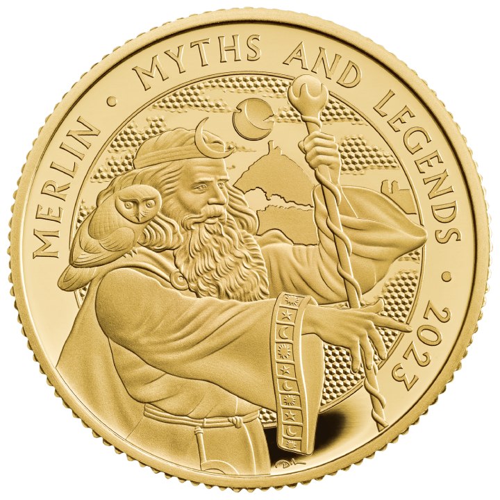 Myths & Legends: Merlin 1/4 uncji Złota 2023 Proof