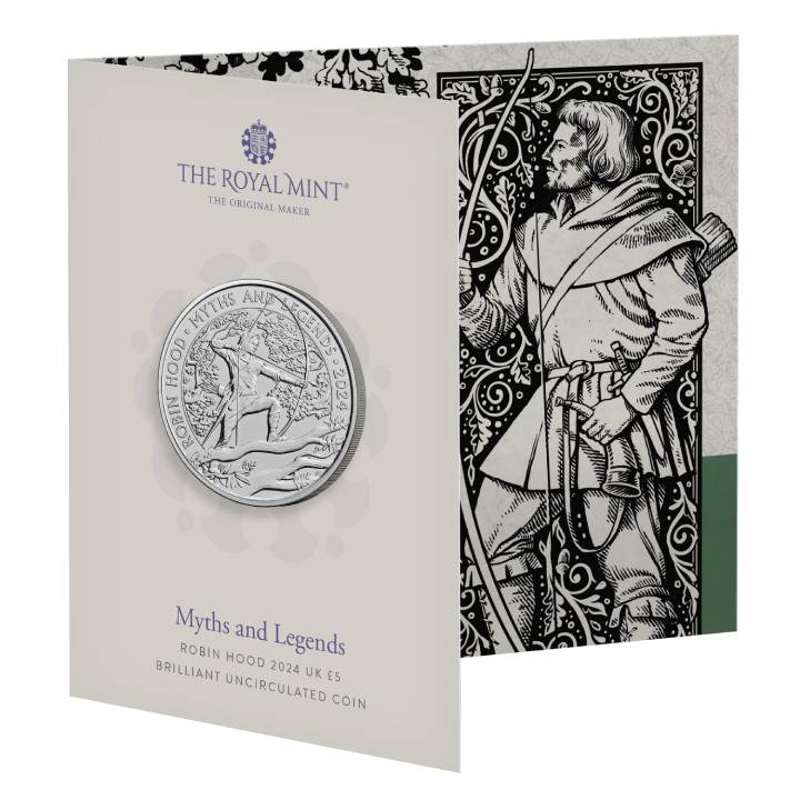 Myths & Legends: Robin Hood £5 Miedzionikiel 2024