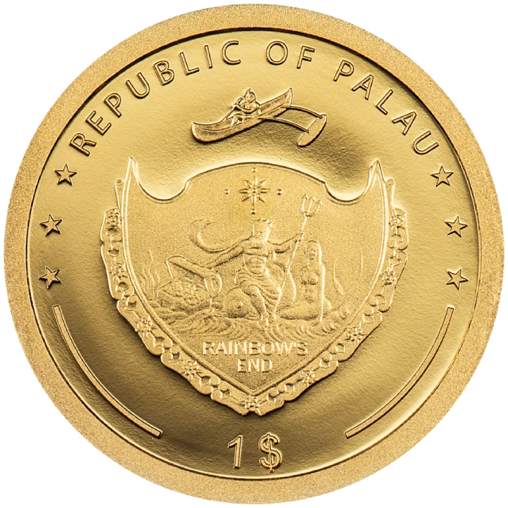 Palau: Four-leaf Clovers - Ounce of Luck 1 gram Złota 2025 Proof