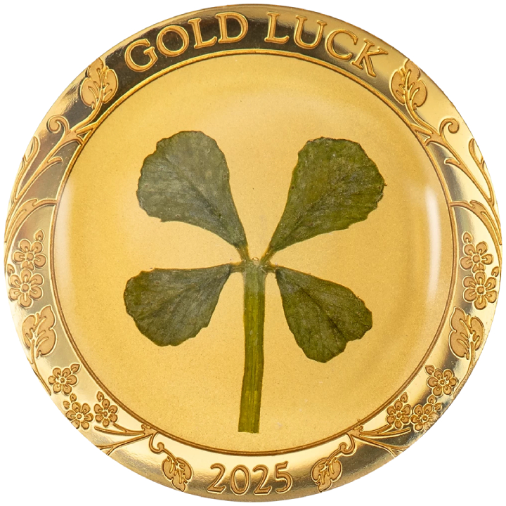 Palau: Four-leaf Clovers - Ounce of Luck 1 gram Złota 2025 Proof