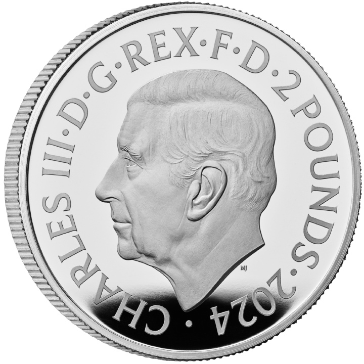 Royal Mint Lunar: Rok Smoka 1 uncja Srebra 2024 Proof