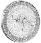 Australijski Kangur 1 uncja Srebra 2021