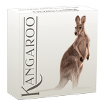 Australijski Kangur pozłacany 2 uncje Srebra 2022