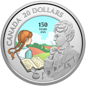 Canada: 150th Anniversary of the Birth of L. M. Montgomery kolorowany $20 Srebro 2024 Proof 