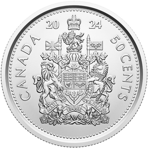 Canada: "Coat of Arms" 50 cents 2024