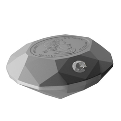 Canada: Forevermark Black Label Oval Diamond $50 Srebro 2023 Shaped Matte Proof Coin