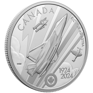 Canada: The Royal Canadian Air Force Centennial $20 Srebro 2024 Proof 