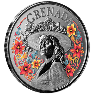 Grenada: La Diablesse kolorowany 1 uncja Srebra 2023 Proof