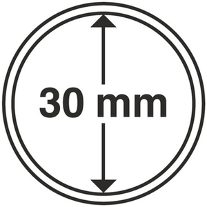 Leuchtturm - Plastikowy kapsel na monetę 30 mm 100 sztuk