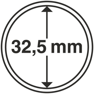 Leuchtturm - Plastikowy kapsel na monetę 32,5 mm 100 sztuk