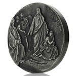 Niue: Biblical - Cast the First Stone 2 uncje Srebra 2019 Proof Antiqued Coin 