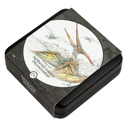 Niue: Prehistoric World - Pteranodon kolorowany $1 Srebro 2023 Proof