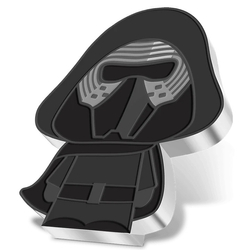 Niue: Star Wars - Chibi 'Kylo Ren' kolorowany 1 uncja Srebra 2021 Proof 