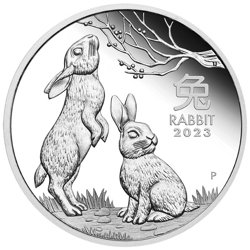 Perth Mint: Lunar III - Rok Królika 1 uncja Srebra 2023 Proof