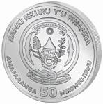 Rwanda: African Ounce - Okapi 1 uncja Srebra 2021 Proof