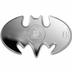 Samoa: Batman Batarang kolorowany 1 uncja Srebra 2024 Shaped Coin