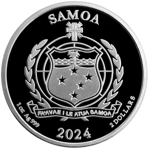 Samoa: Popeye and Brutus 1 uncja Srebra 2024 