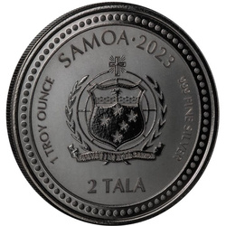 Samoa: The Teacher 1 uncja Srebra 2023 Black Rhodium Proof