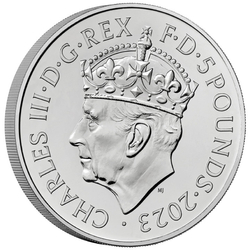 The Coronation of His Majesty King Charles III £5 Miedzionikiel 2023